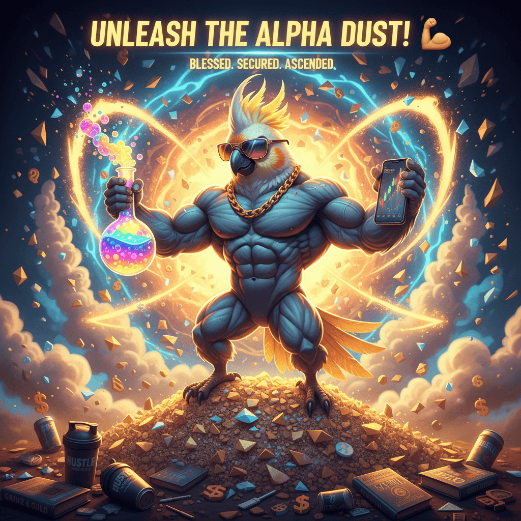 Cockatoo unlocks potential dust through aggressive alchemy and bicep flexing