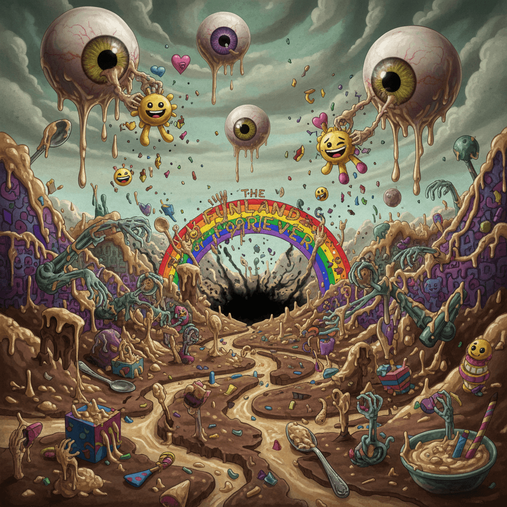 fever dream about pudding, eyeballs, and the destruction of joy itself