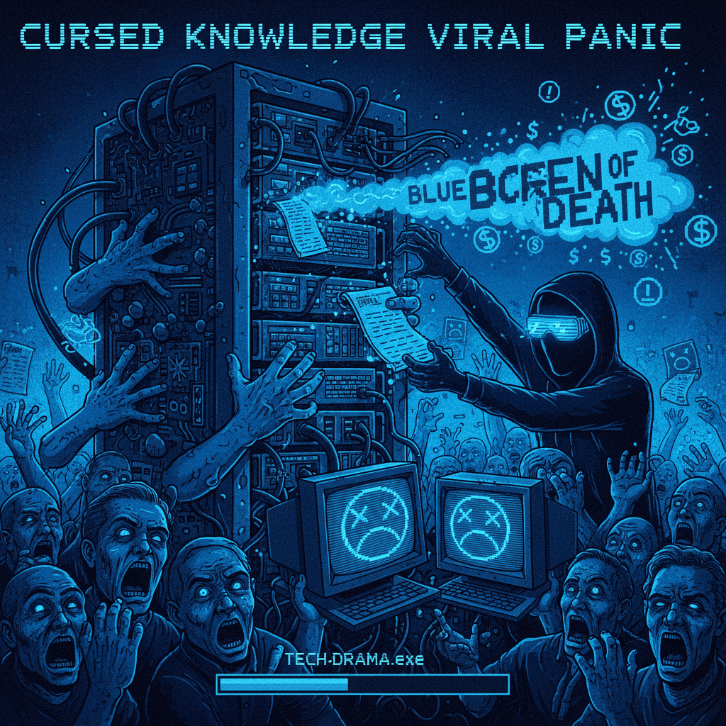 ancient internet go brrrr, hackers bad, blue lighting intensifies