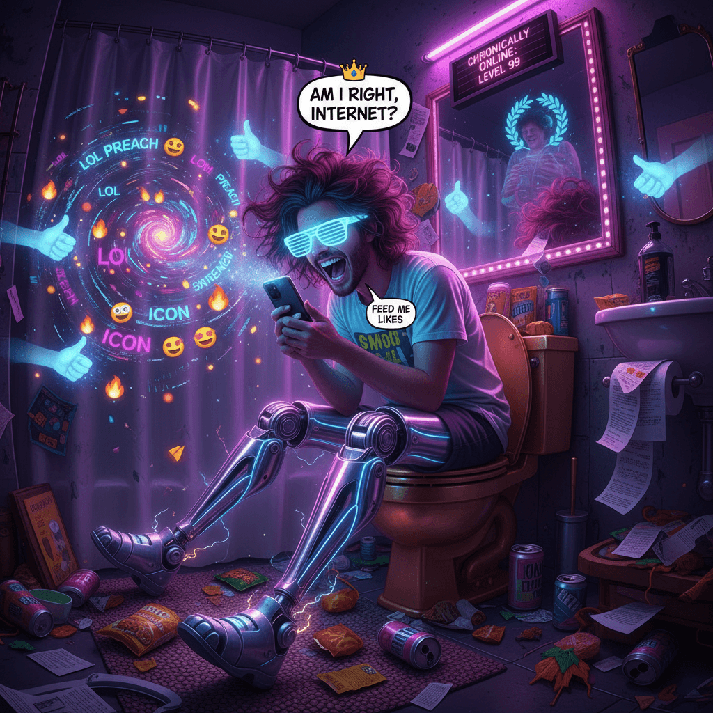 Lost feeling in legs from laughing at own tweet replies, needs validation