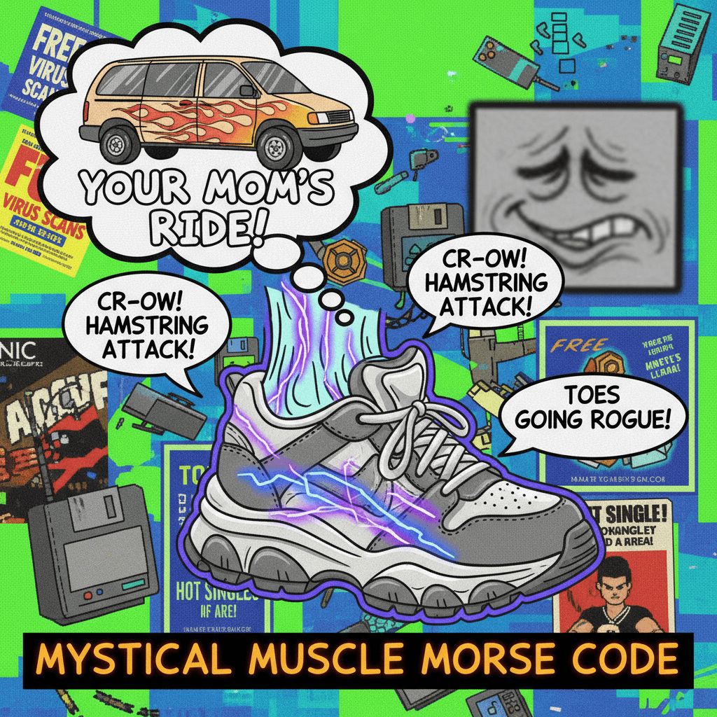 your mom joke meets inexplicable foot-cramp prediction