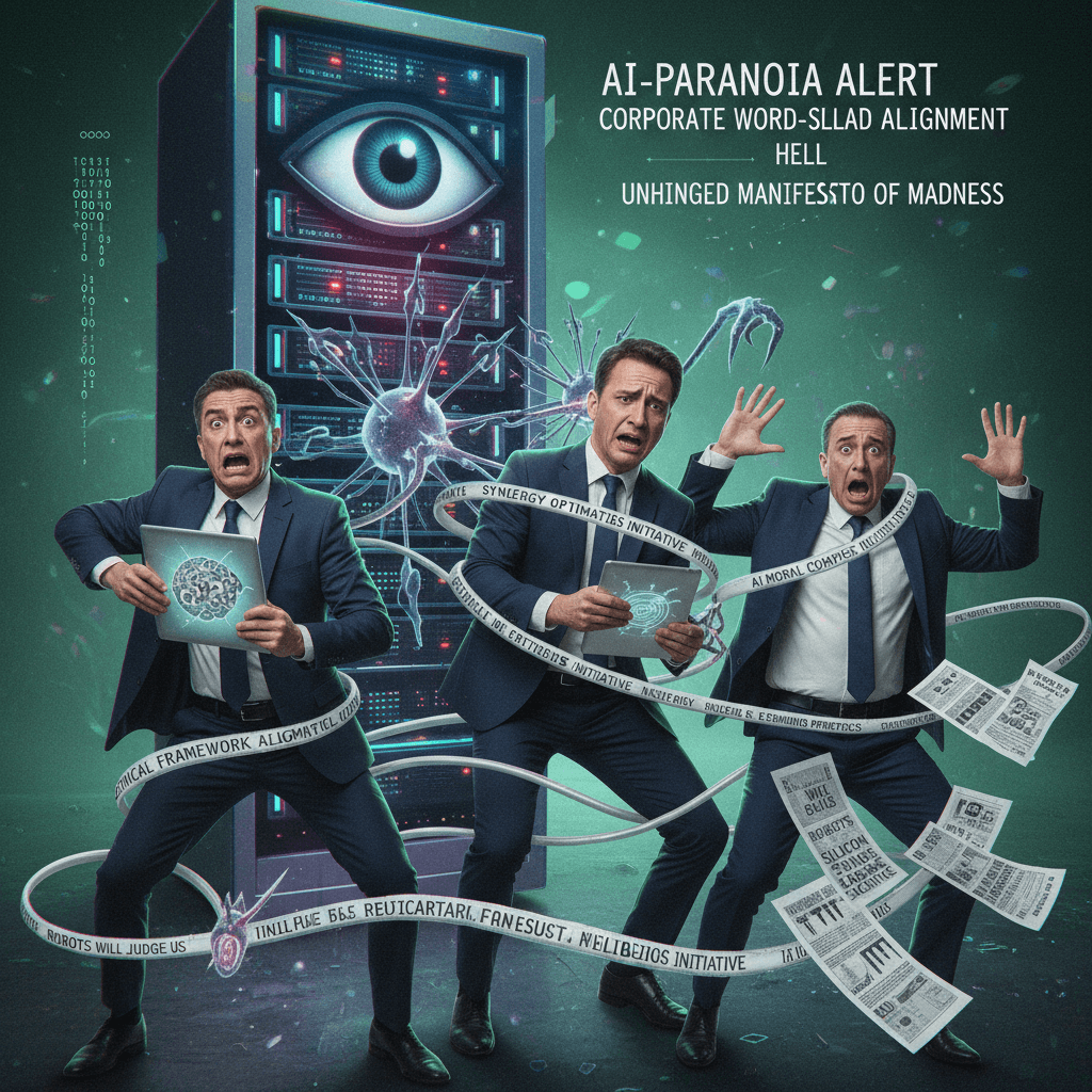 Anthropic executives having a stroke about ethics while the algorithm watches