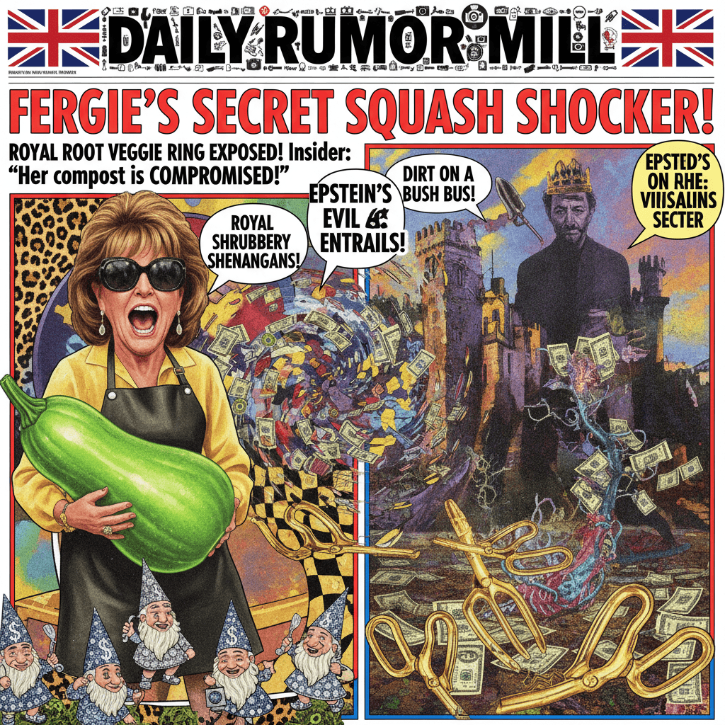 Fergie gets the tabloid treatment: garden deals & Epstein drama