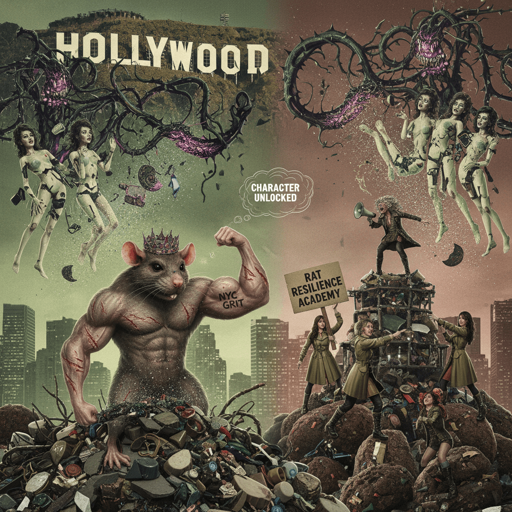 LA's vibe so cursed it breaks girls but NYC rat shit builds character