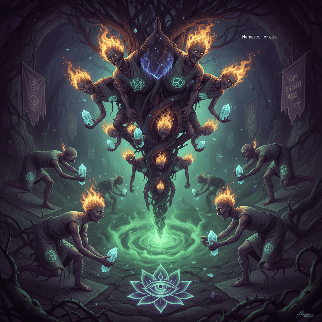 downward dog into downward spiral: namaste cult edition