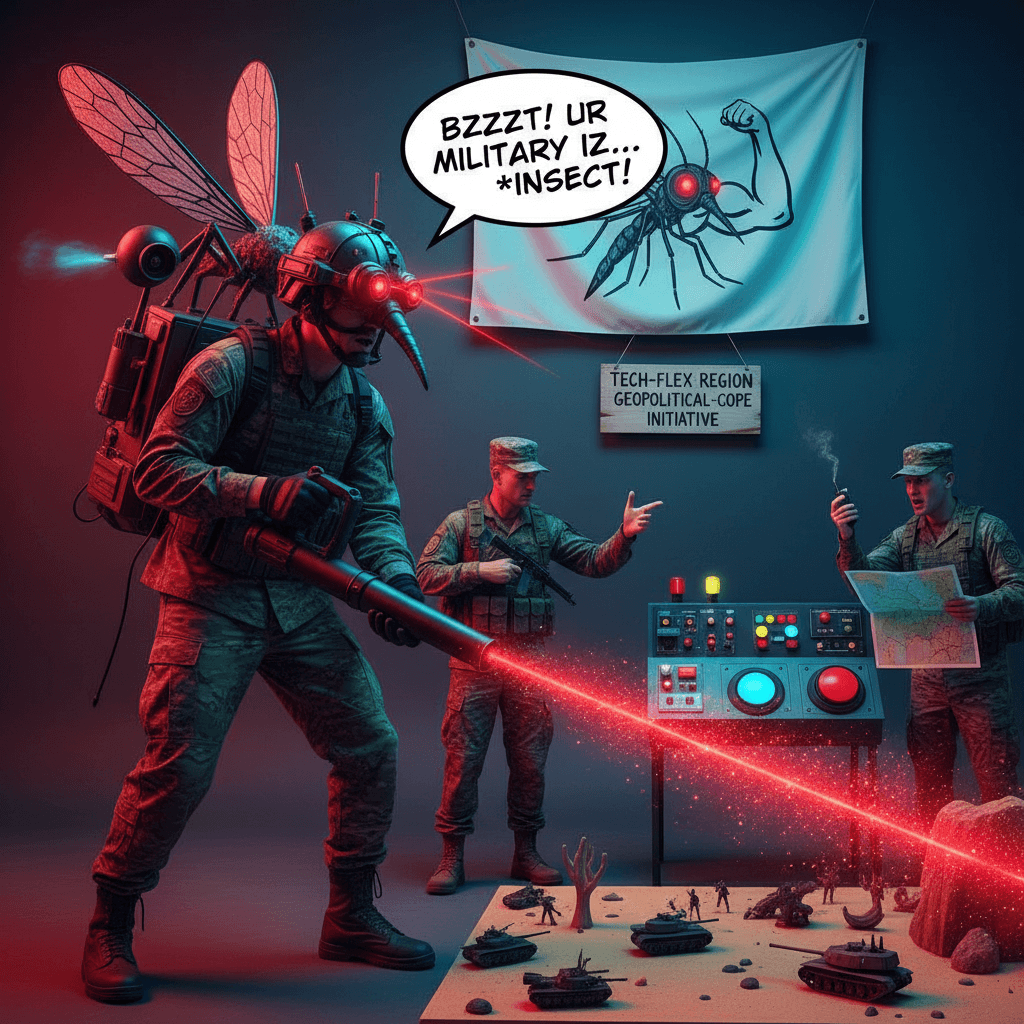 laser mosquito go brrrr, accidentally insults entire region's military