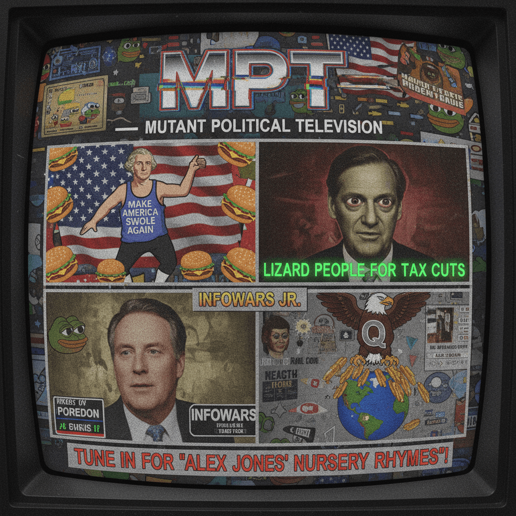 MTV but make it unhinged political slop in glorious 480p