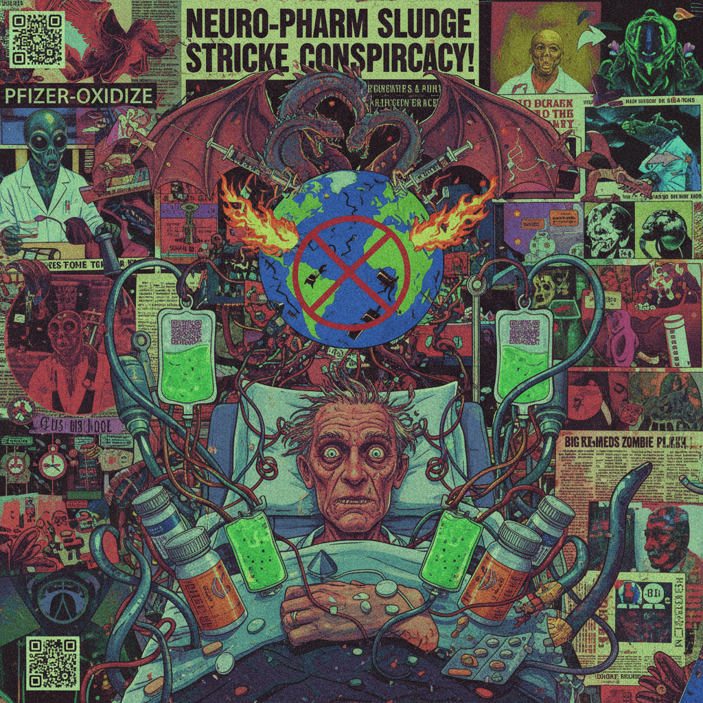 peak slop: pharma conspiracy meets stroke victim's fever dream