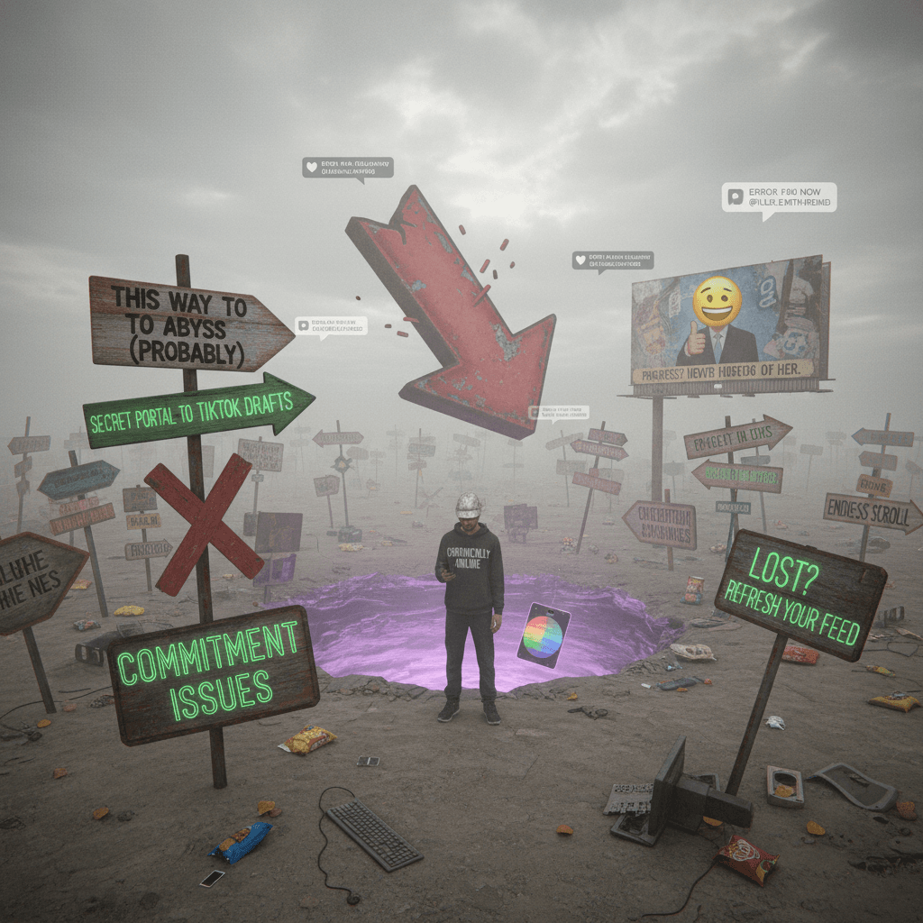 Follow the arrow to nowhere, apparently