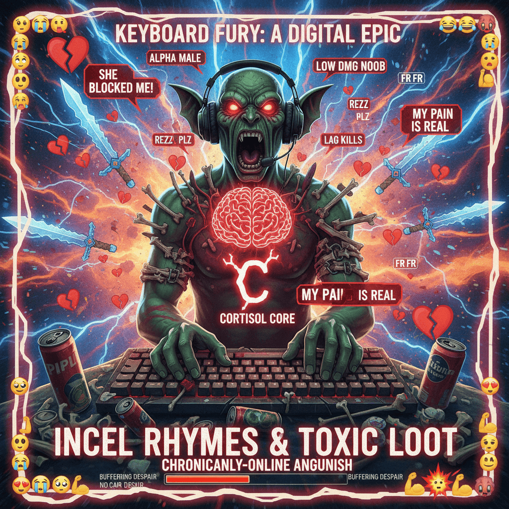 misogynist stress-poetry meets gaming slang in unhinged masterpiece