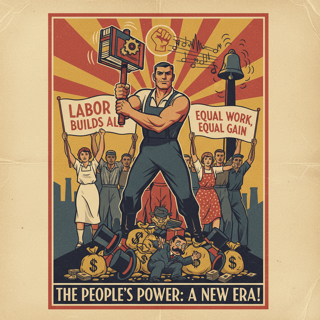 Unironically based 1920s union propaganda hits different