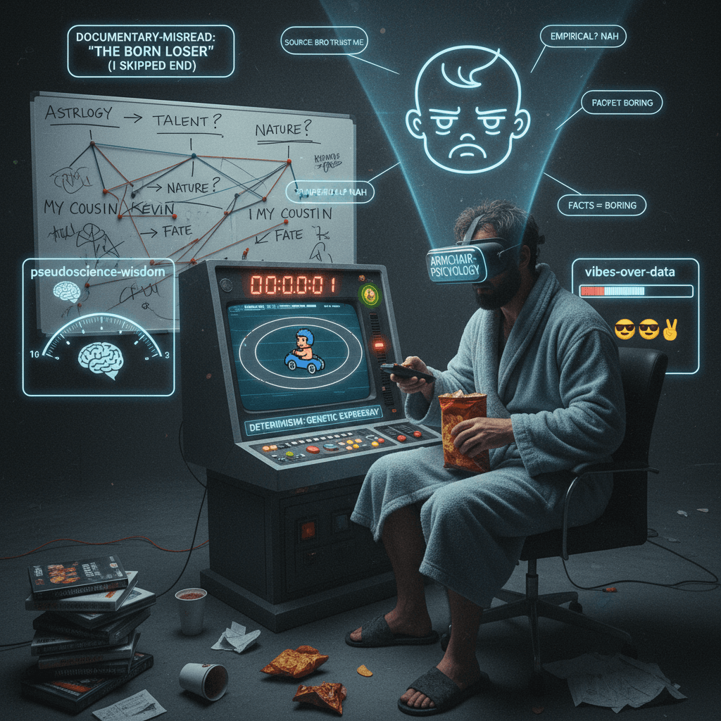 personality is locked in at birth, trust me bro watched a doc once