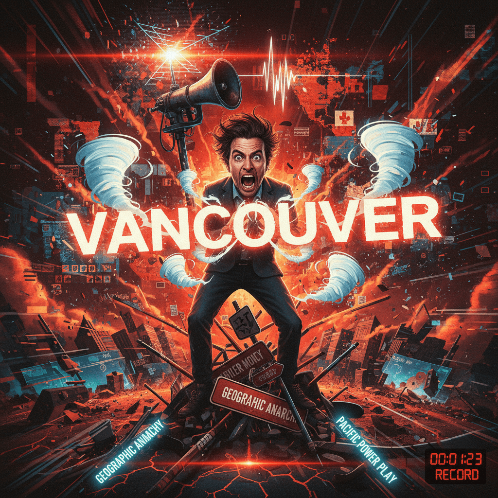 man screams canadian city name like emergency broadcast system