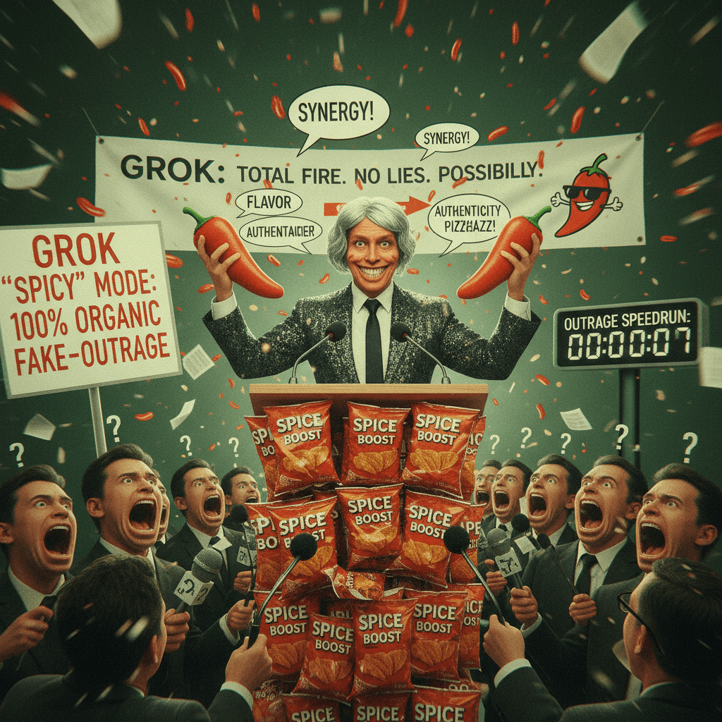 Definitely real spokesperson addresses definitely real Grok 'spicy mode' crisis