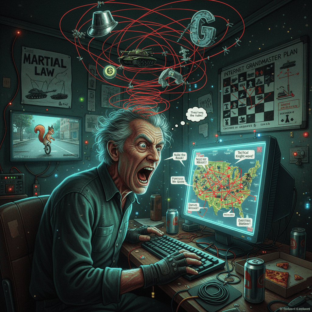 Unhinged chess master fears government trap, asks internet for military strategy