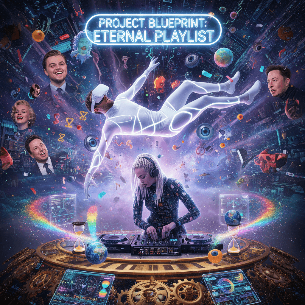 Bryan Johnson trips balls for immortality while Grimes DJs the timeline into oblivion