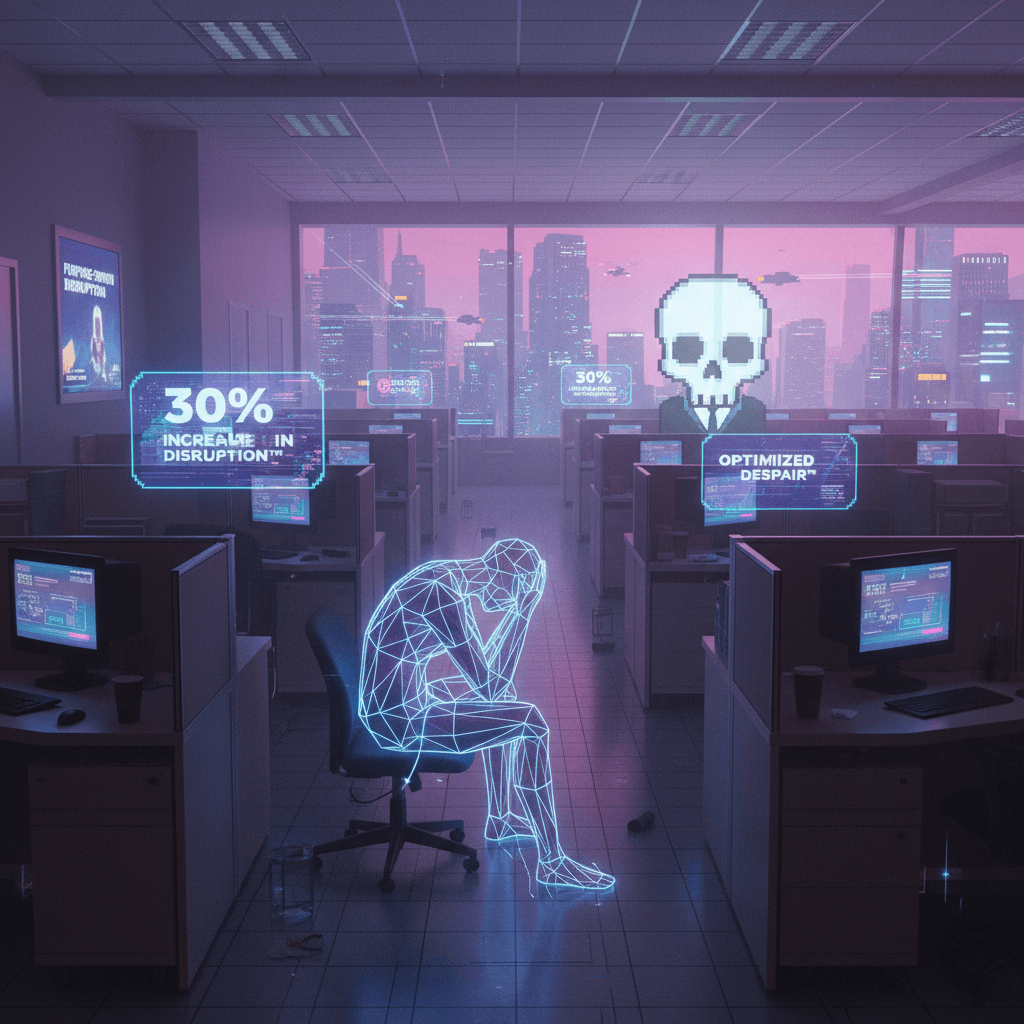 Corporate soul-crushing simulator: now with 30% more existential dread