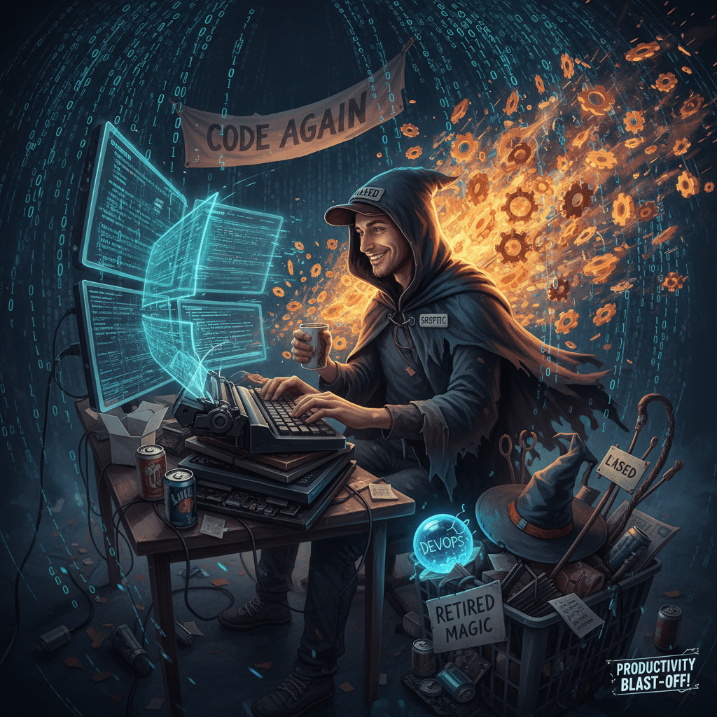 stopped LARPing as a devops wizard, wrote code again