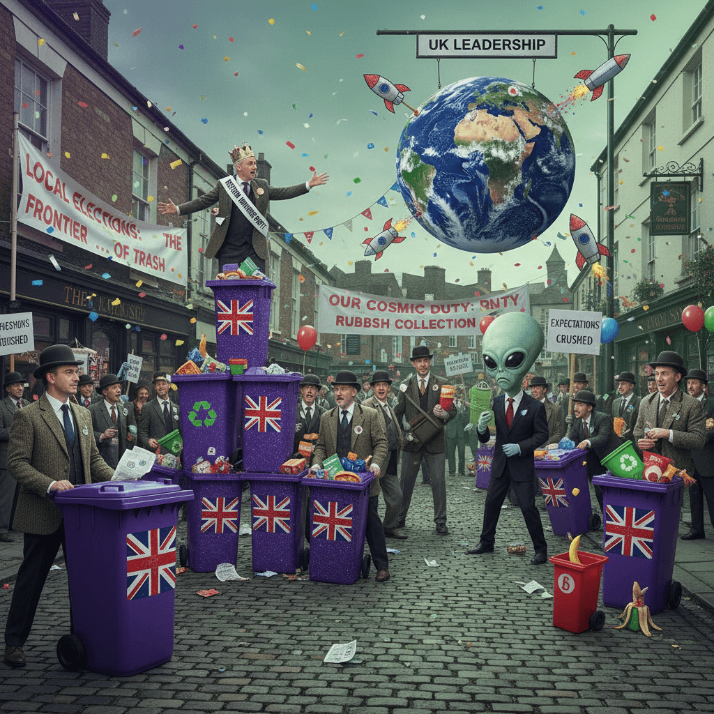 Reform party's cosmic disappointment: not running UK, just the bins