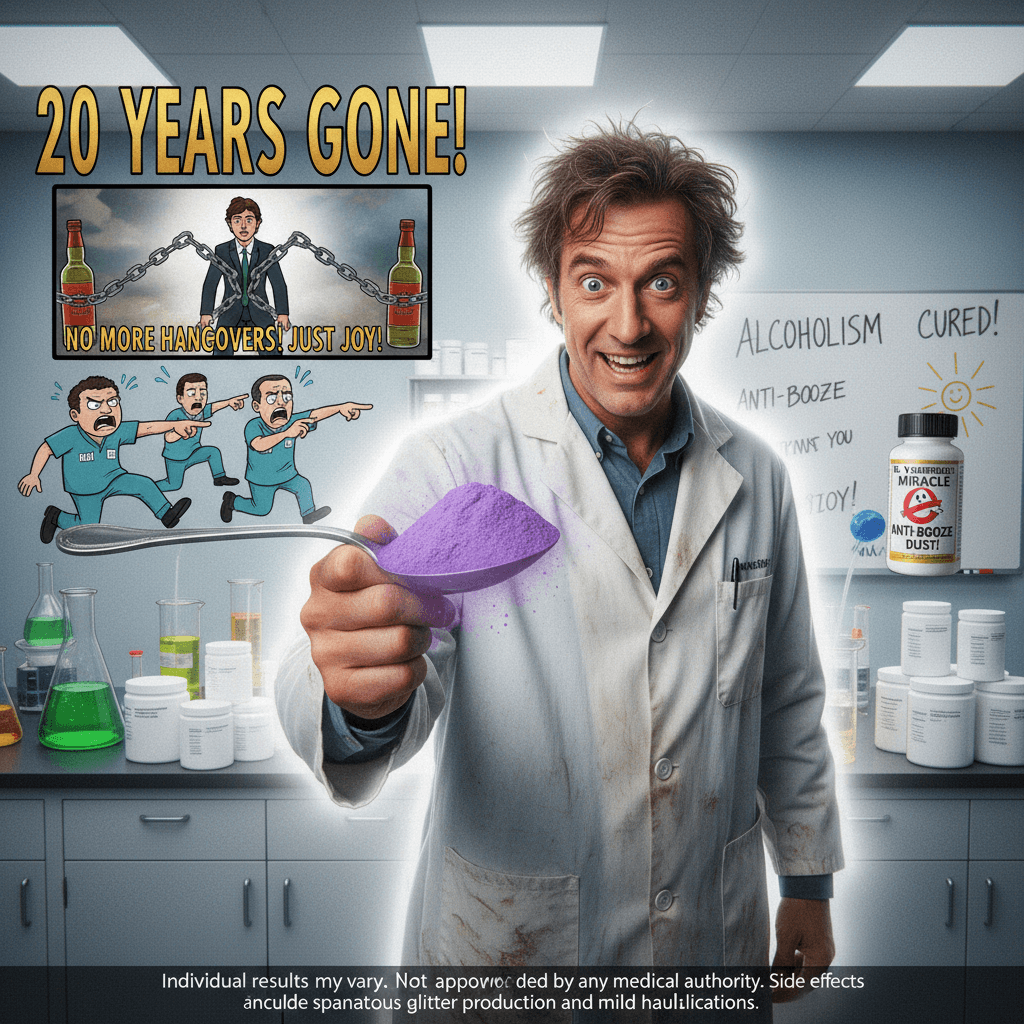 Mystery powder cures 20 years of alcoholism, doctors HATE this one weird trick