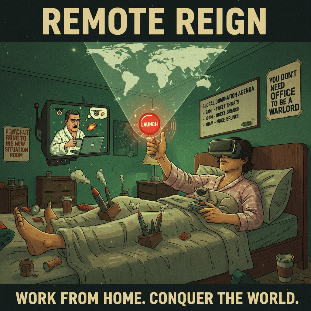 if the president can assassinate from home, so can i from bed