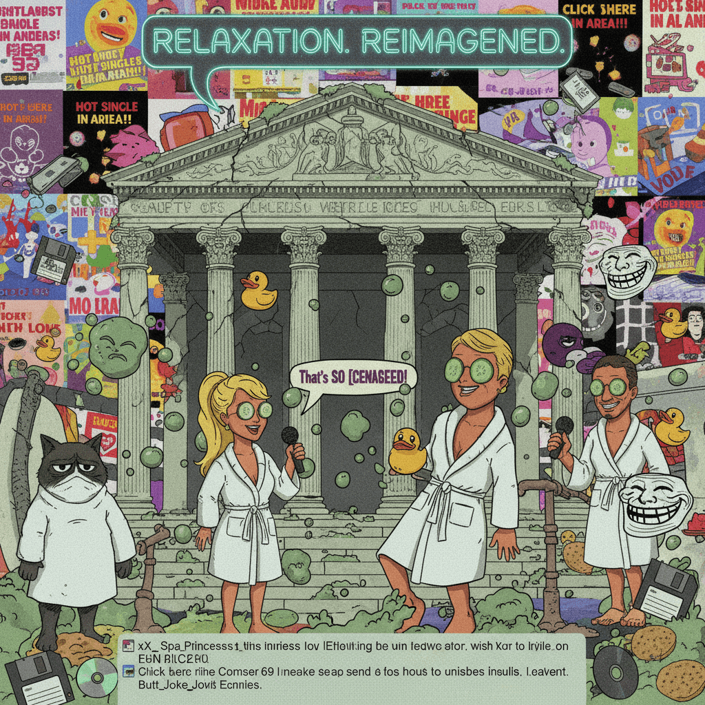 When the spa aesthetic meets bathroom humor