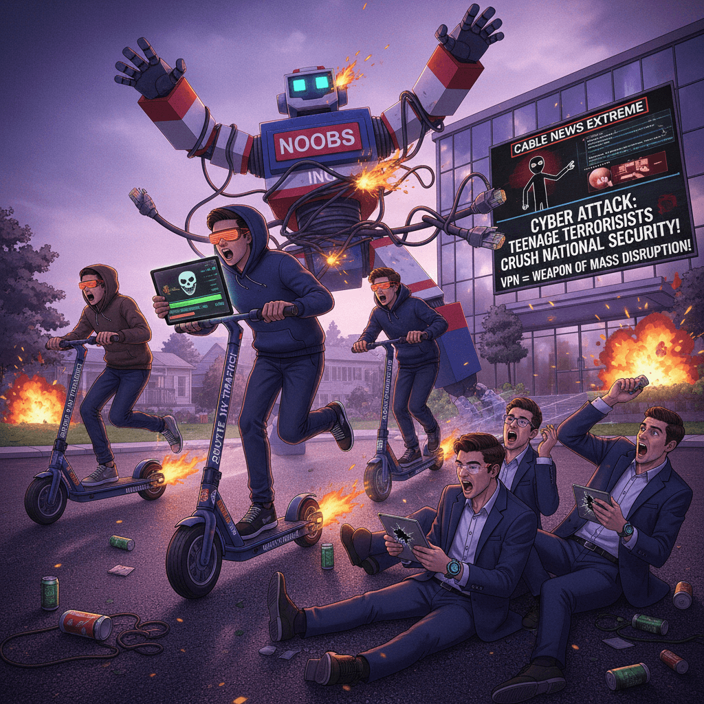 Kids discover VPN, news outlet treats it like they hacked the Pentagon