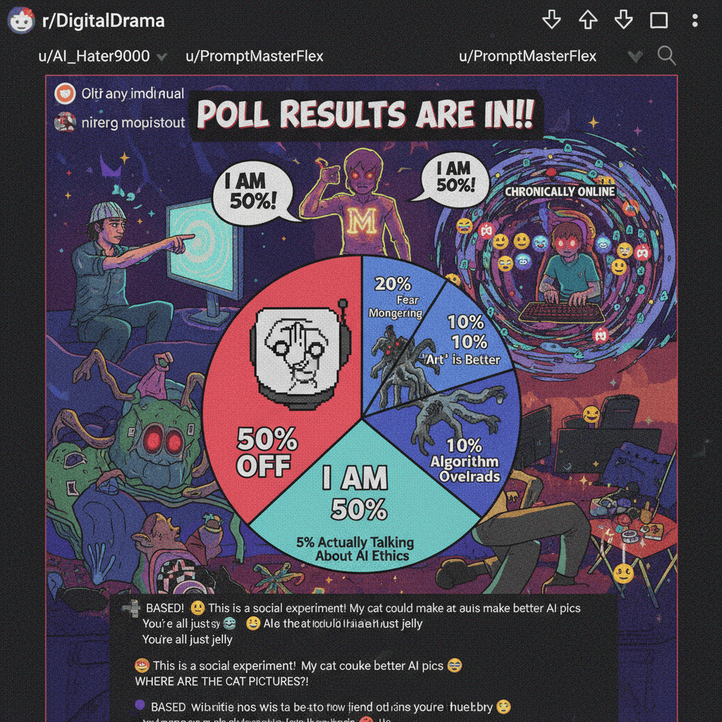 50% of people just want you to fuck off about AI pics