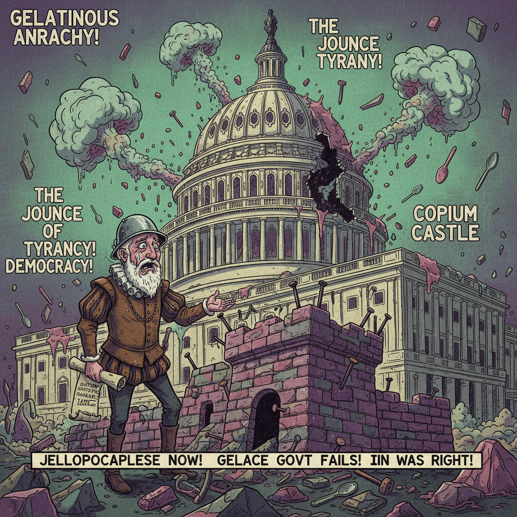 SHAKESPEAREAN BREAKDOWN: Democracy dying via jello carpentry