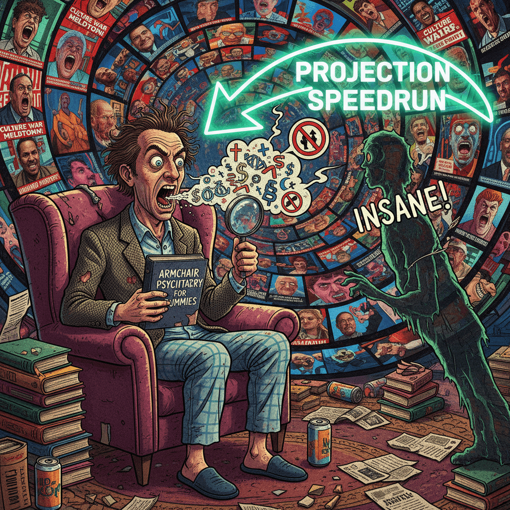 guy calls opponent insane while being unhinged about religion