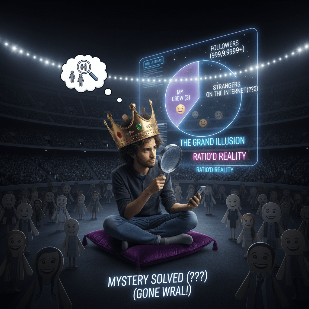 someone discovered their friend group is actually tiny