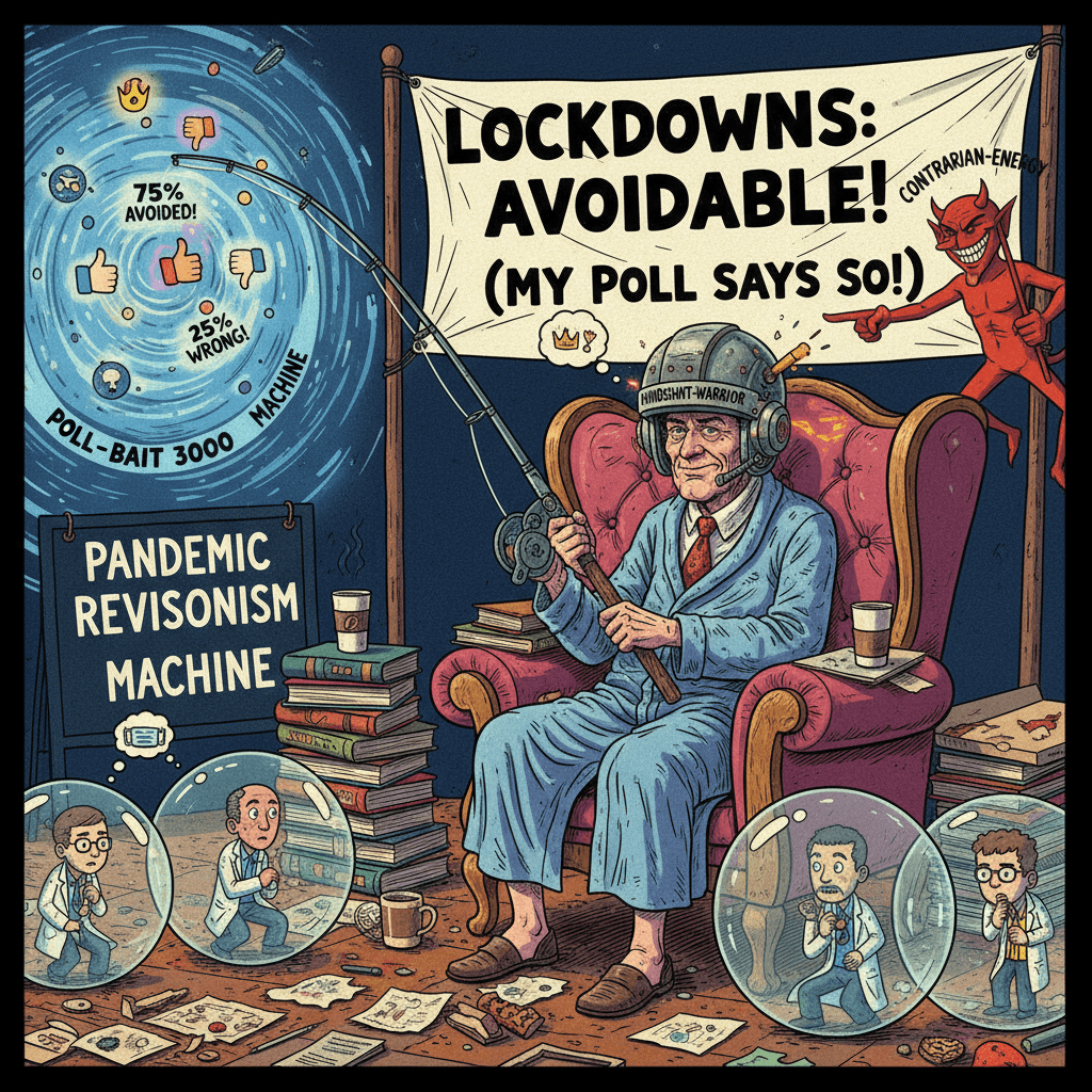 armchair epidemiologist discovers lockdowns were avoidable (via poll)