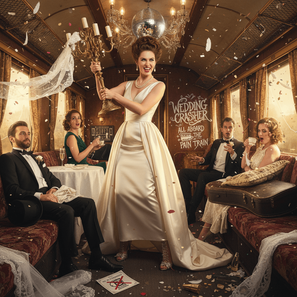 When you're invited to the wedding but choose violence on the train