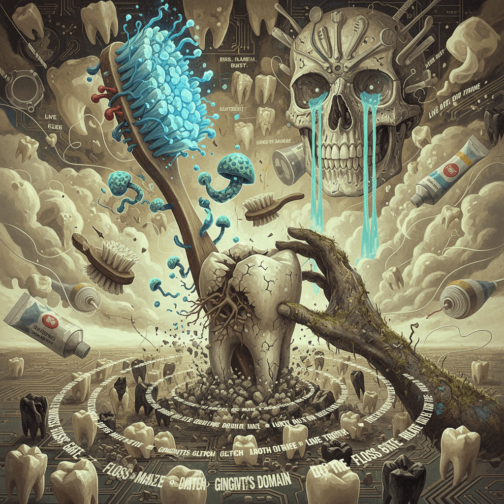 brush or perish: a digital fever dream about oral hygiene and mortality