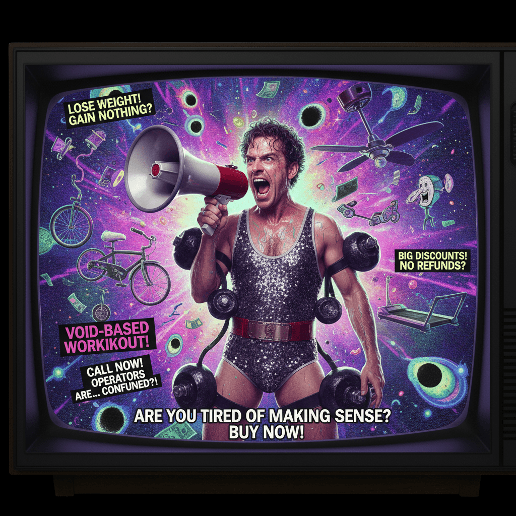 incoherent fitness scam screaming into the void at 3am