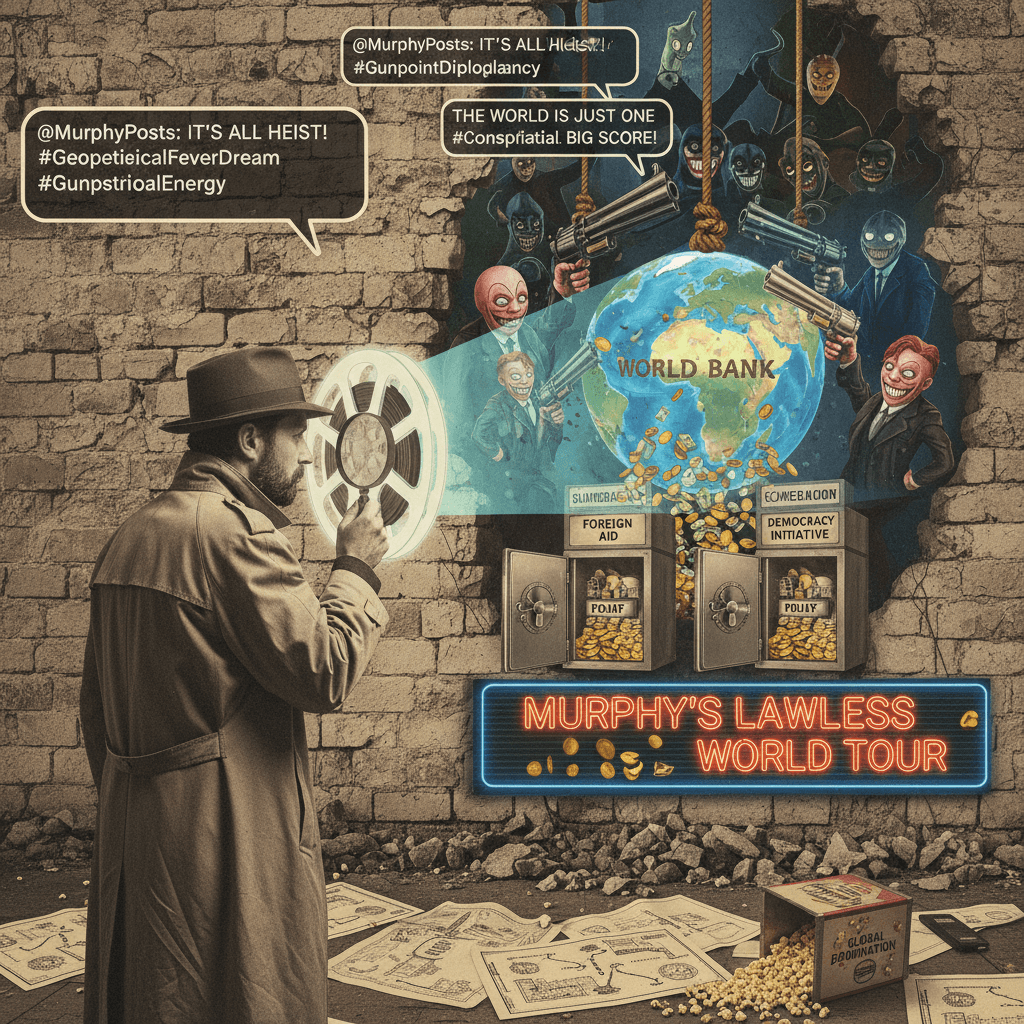 Murphy discovers US foreign policy is apparently a heist movie