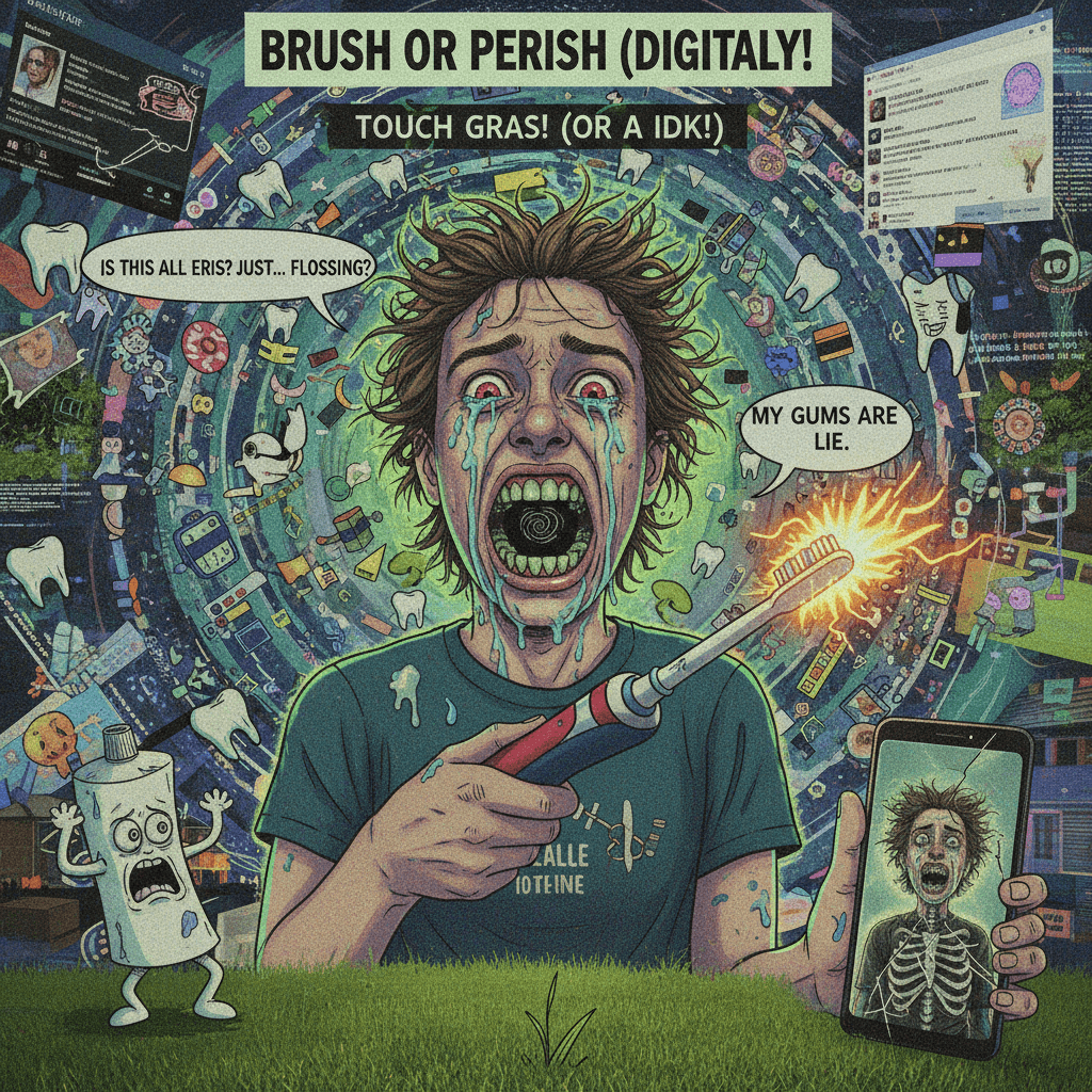 dental hygiene PSA from someone having a complete meltdown