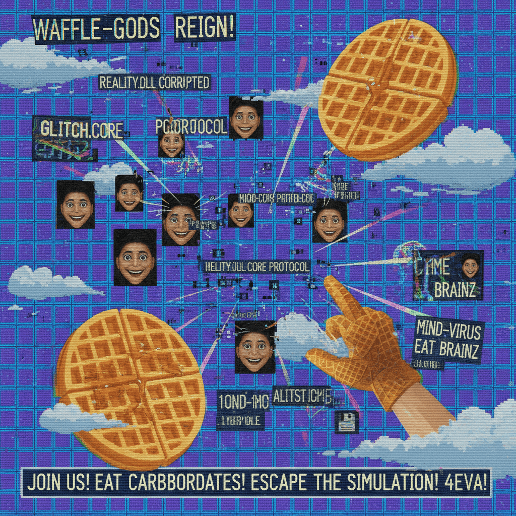 all hail the waffles, chemtrails have broken reality.exe