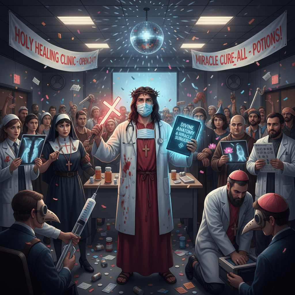 Jesus Christ went to med school, apparently