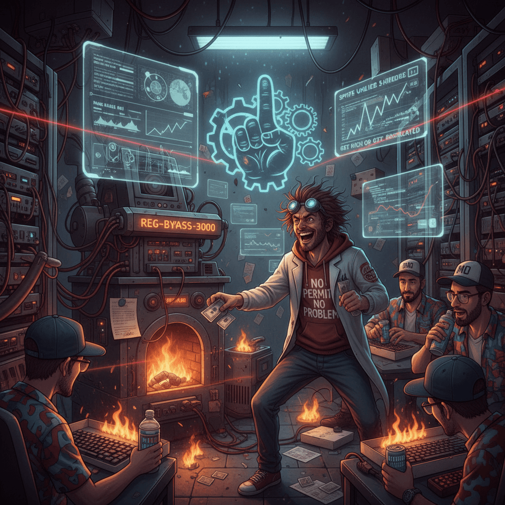 Impatient scientist bypasses bureaucracy through pure spite capitalism