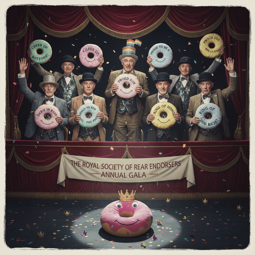 haemorrhoid society standing ovation but make it a bit gay