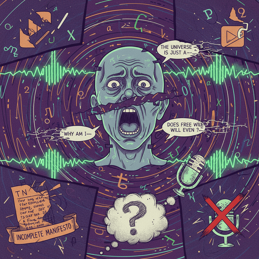 voice message cut off mid-existential-crisis, truly riveting stuff