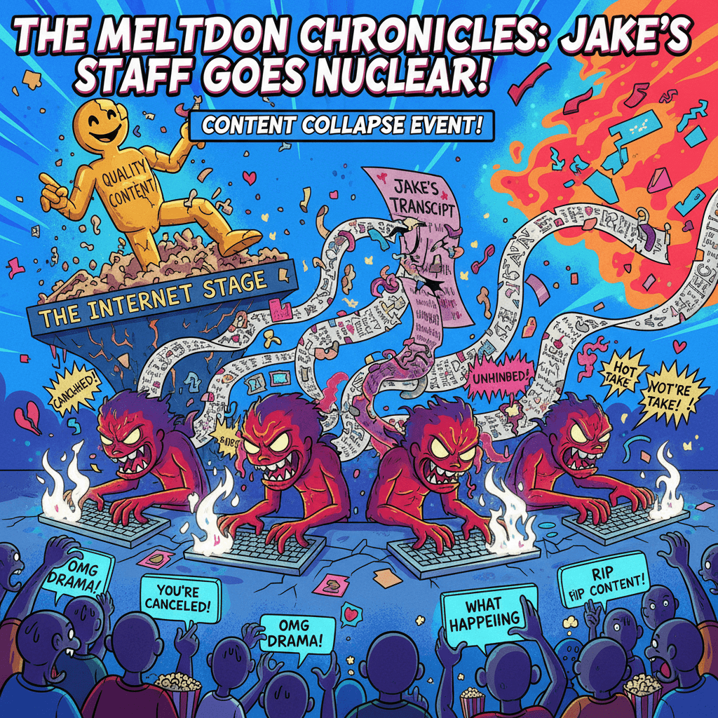 Jake's staff goes full rage transcript, quality content dies