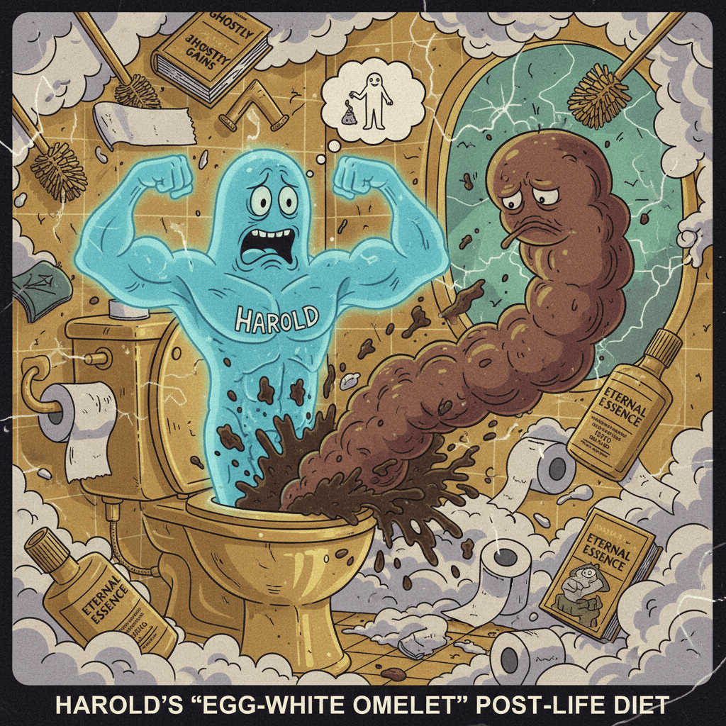 Harold's afterlife glow-up ruined by biological reality