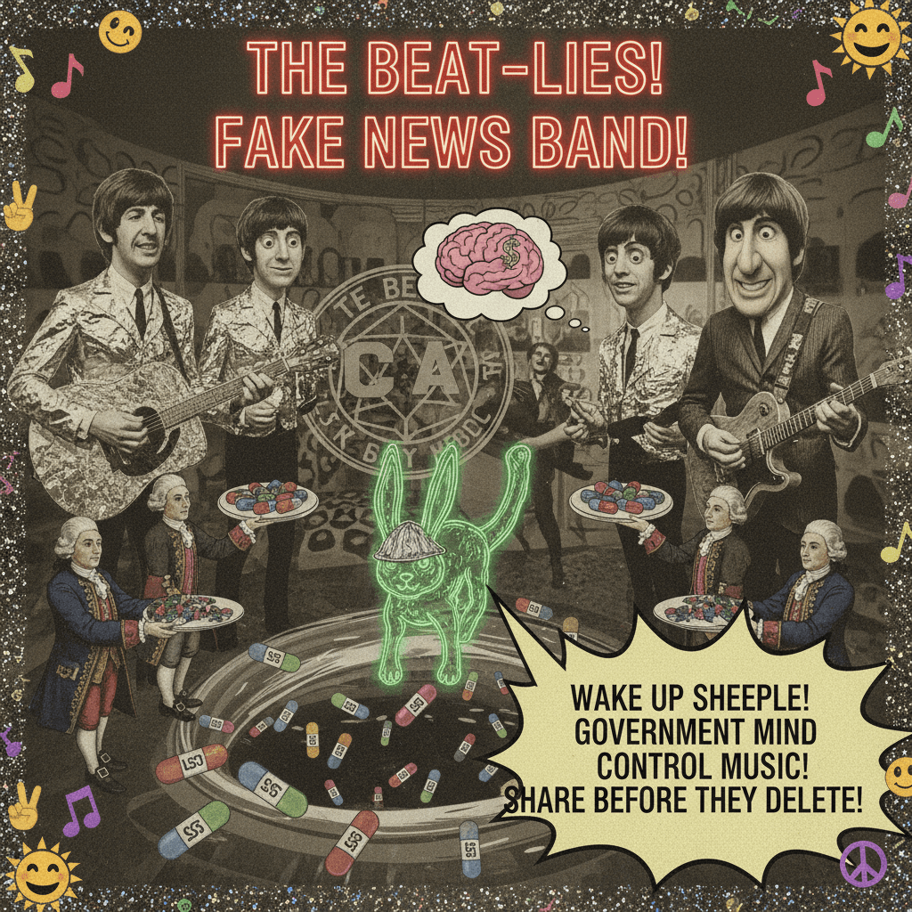 Beatles didn't real, CIA invented vibes with aristocrat LSD distribution