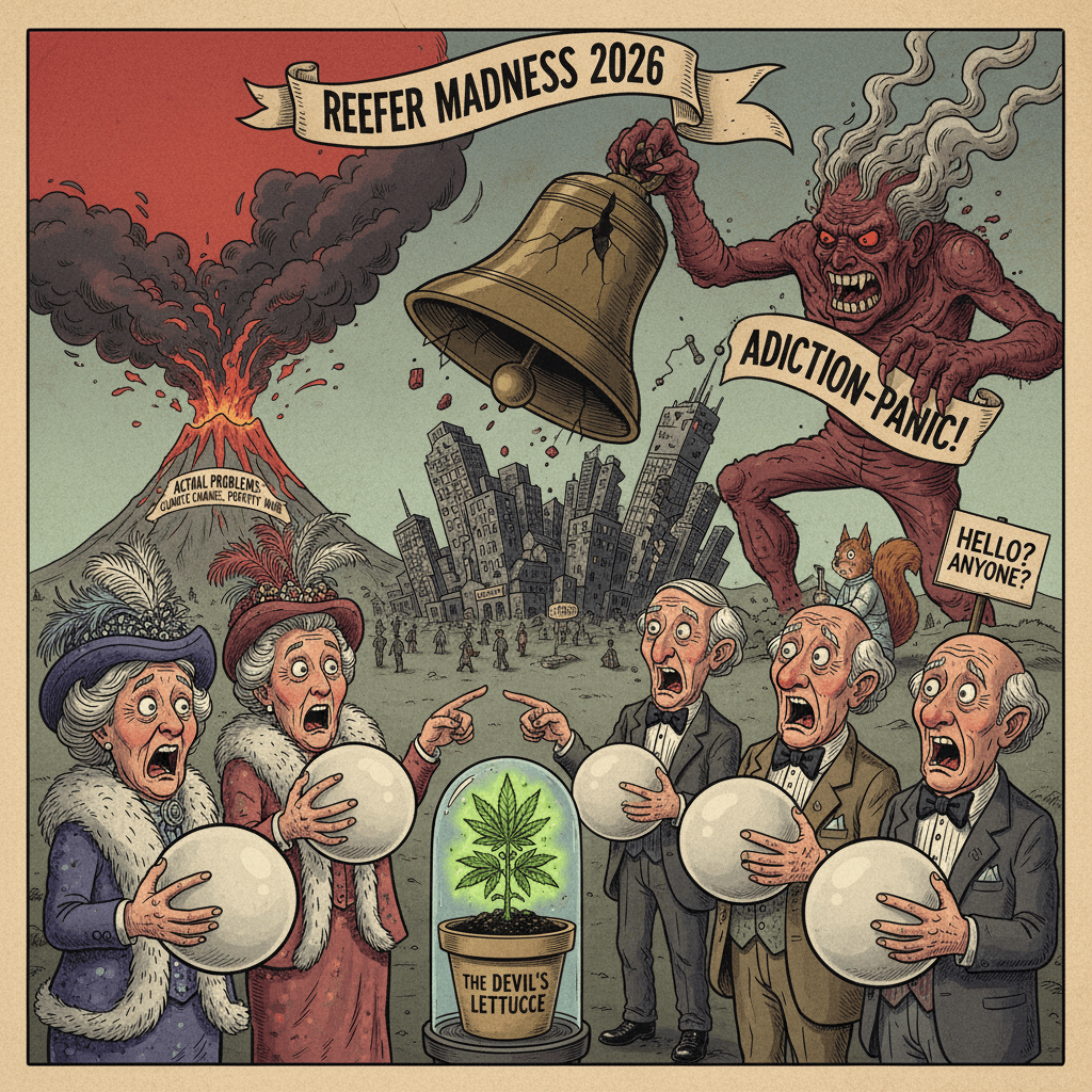 Clutching pearls about weed while ignoring actual problems