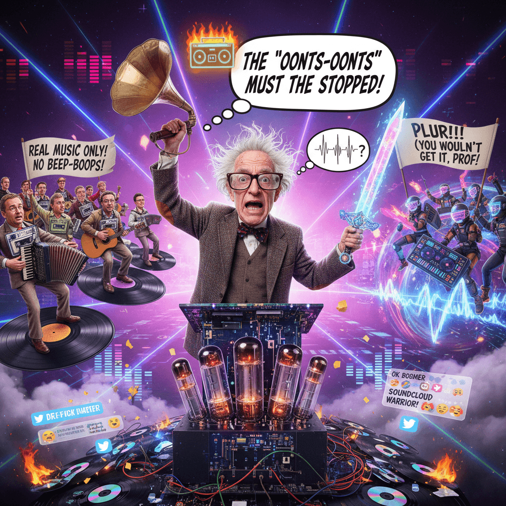 boomer professor declares melodic techno/trance war, probably hasn't heard either