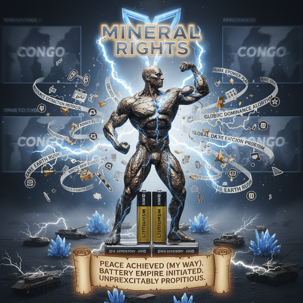 stopped congo war to flex mineral rights, very normal take