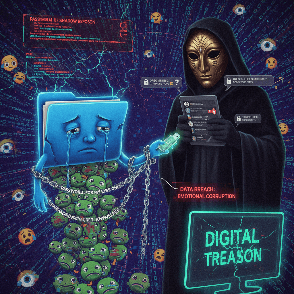 sad meme folder energy meets pretentious secret-keeping