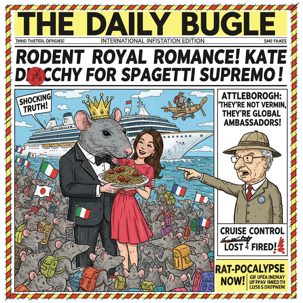 Daily Star discovers rats can travel internationally, Kate wants Italian pasta